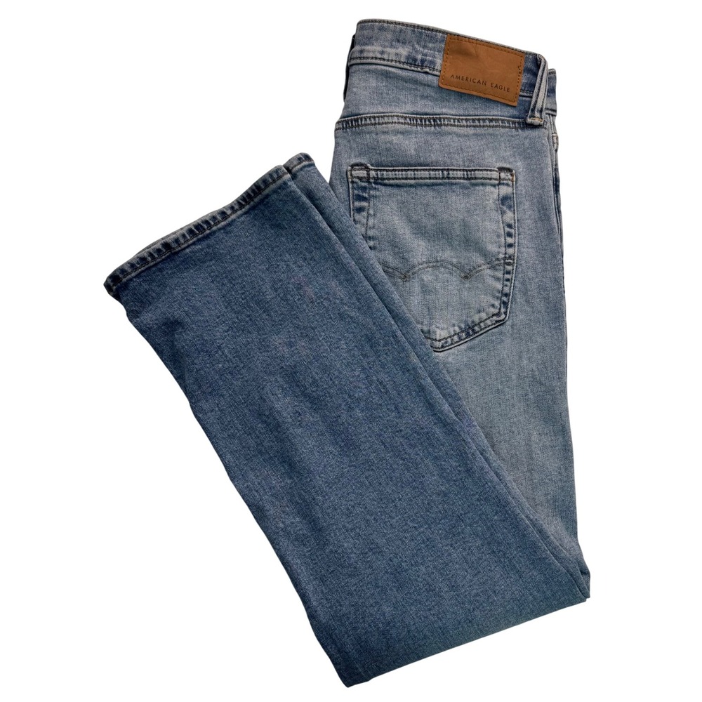 American Eagle Mens Original Bootcut Jeans Medium Wash 28x30 preppy Cowboy